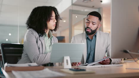 business people, teamwork and tablet
