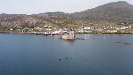 Drone-shot-of-featuring-paddle-boarders