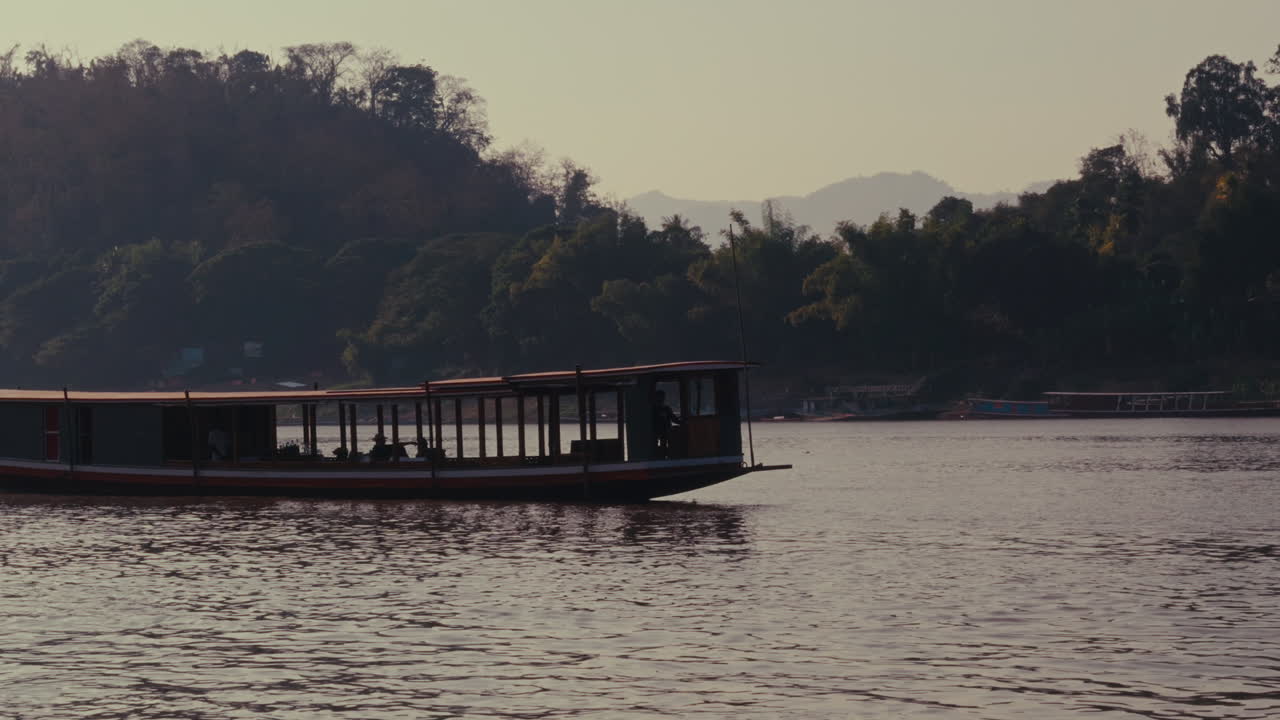 River Boat Trip in a Scenic Asian Landscape