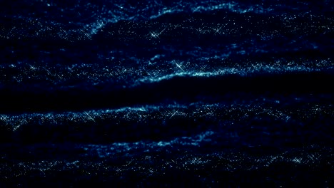 partículas de polvo azul abstracto luz bokeh títulos de movimiento bucle de fondo cinematográfico