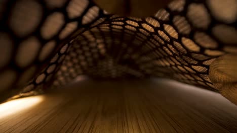 view under the snake skin like cloth fabric
