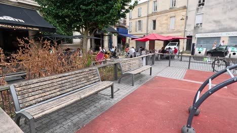 outdoor dining at a european restaurant