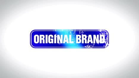 original brand word 3d animated wooden stamp animation