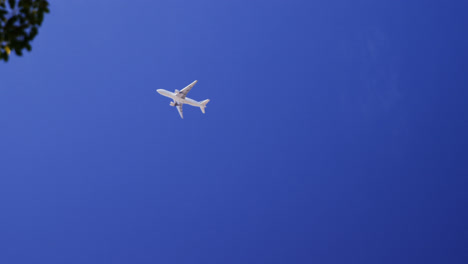 Airplane-flying-in-clear-sky