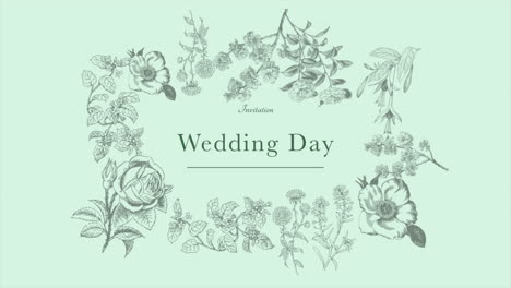 Wedding-Day-with-flowers-pattern