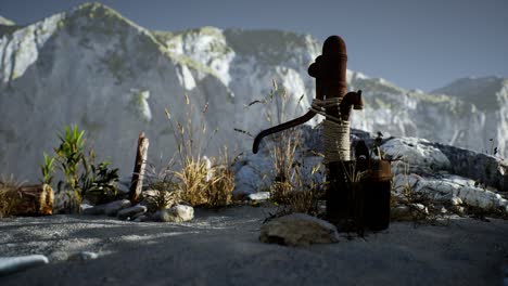 retro-rust-hand-water-pump