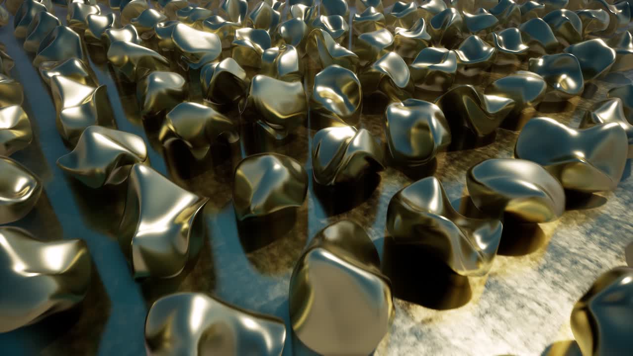 금빛 빛의 배경에 추상적인 스타일의 금색 추상적인 물체. 기하학적 배경. 기술 디자인. 디자인 요소. 기하학과 추상적인 패턴. 기화학적 배경을. 추상적인 미래의 배경.