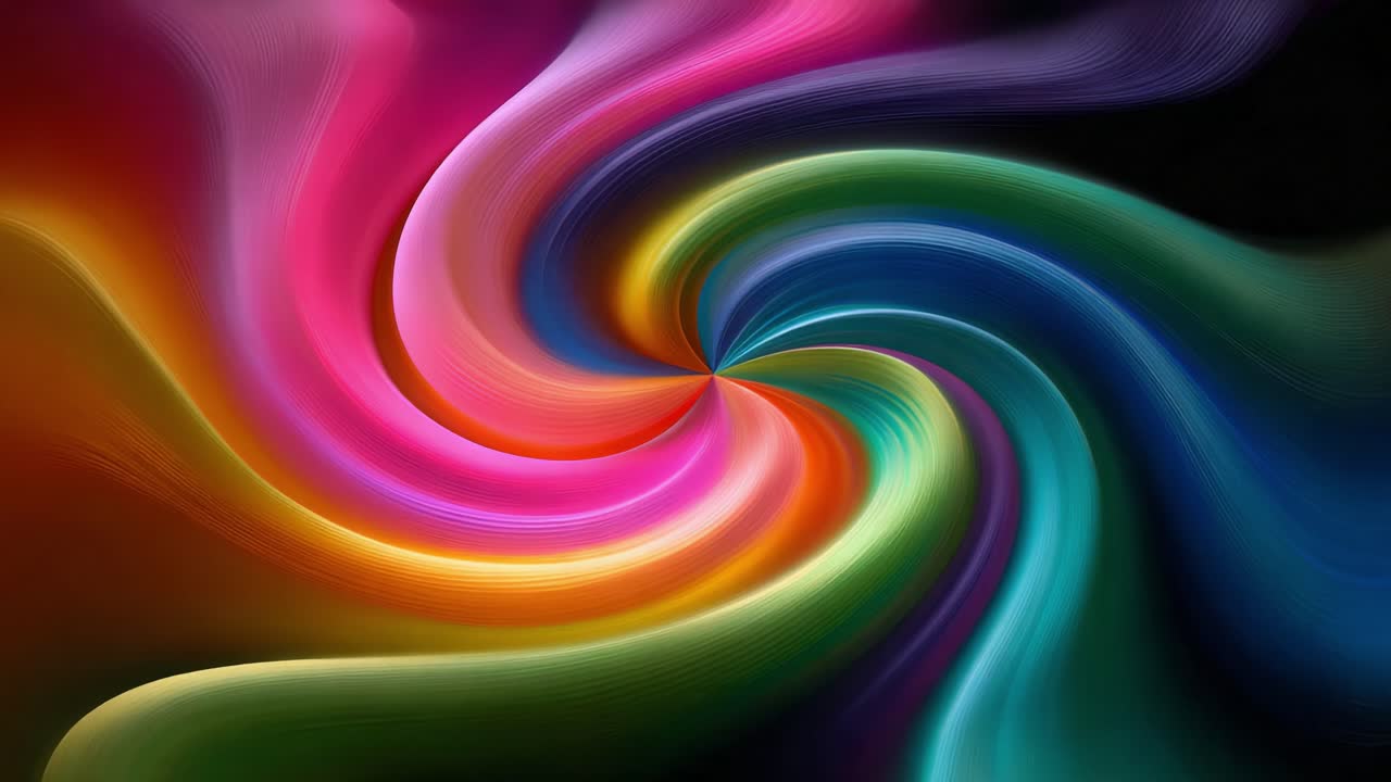 A mesmerizing swirl of vibrant colors creating an abstract spiral design, showcasing an artistic blend of hues that captivates the viewer and evokes a sense of dynamic motion and fluidity