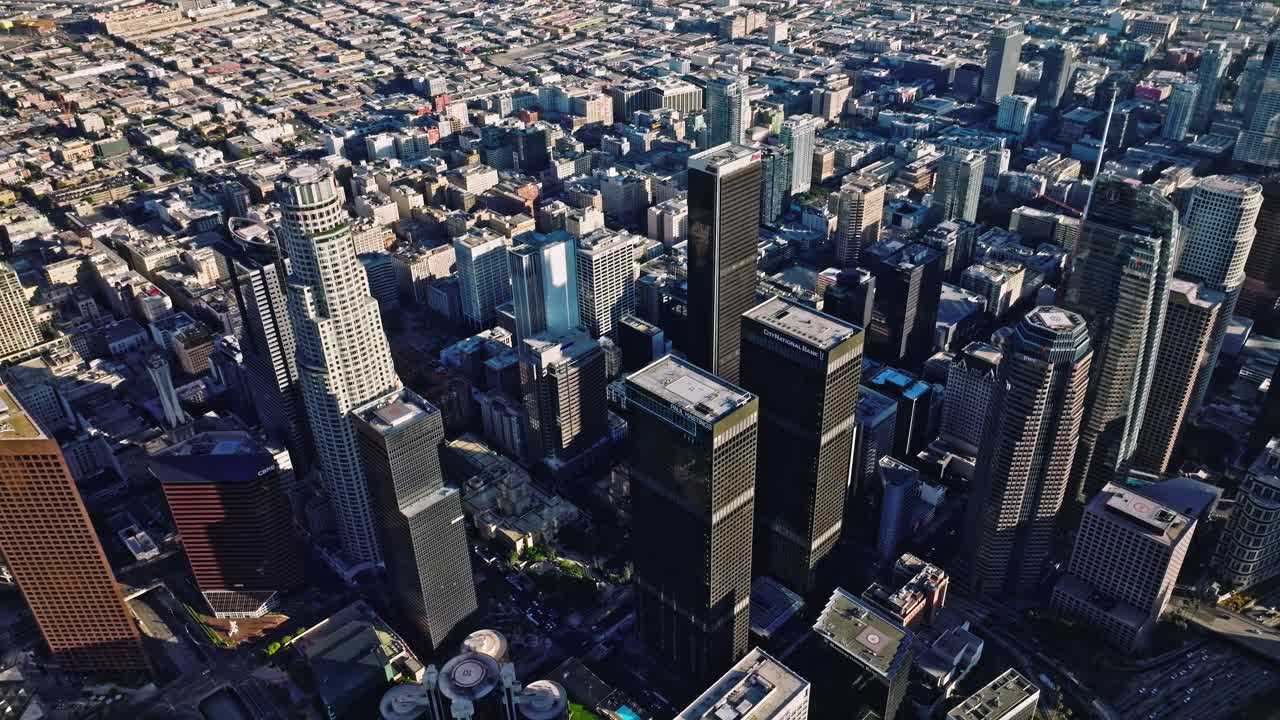 Road traffic on freeway in urban Los Angeles, California