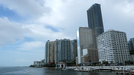 miami downtown seaside high buildings, gulf of biscayne