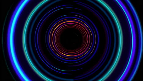 círculos de neón abstractos
