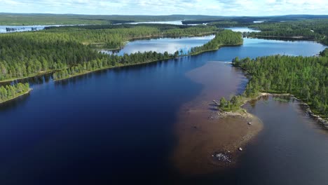 Finnish-lake-district,-Finnische-Seenplatte,-Finish-lake-plateau,-Finnland