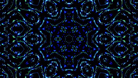 Beautiful abstract kaleidoscope that shines, a radiant light that regulates the subtle movements