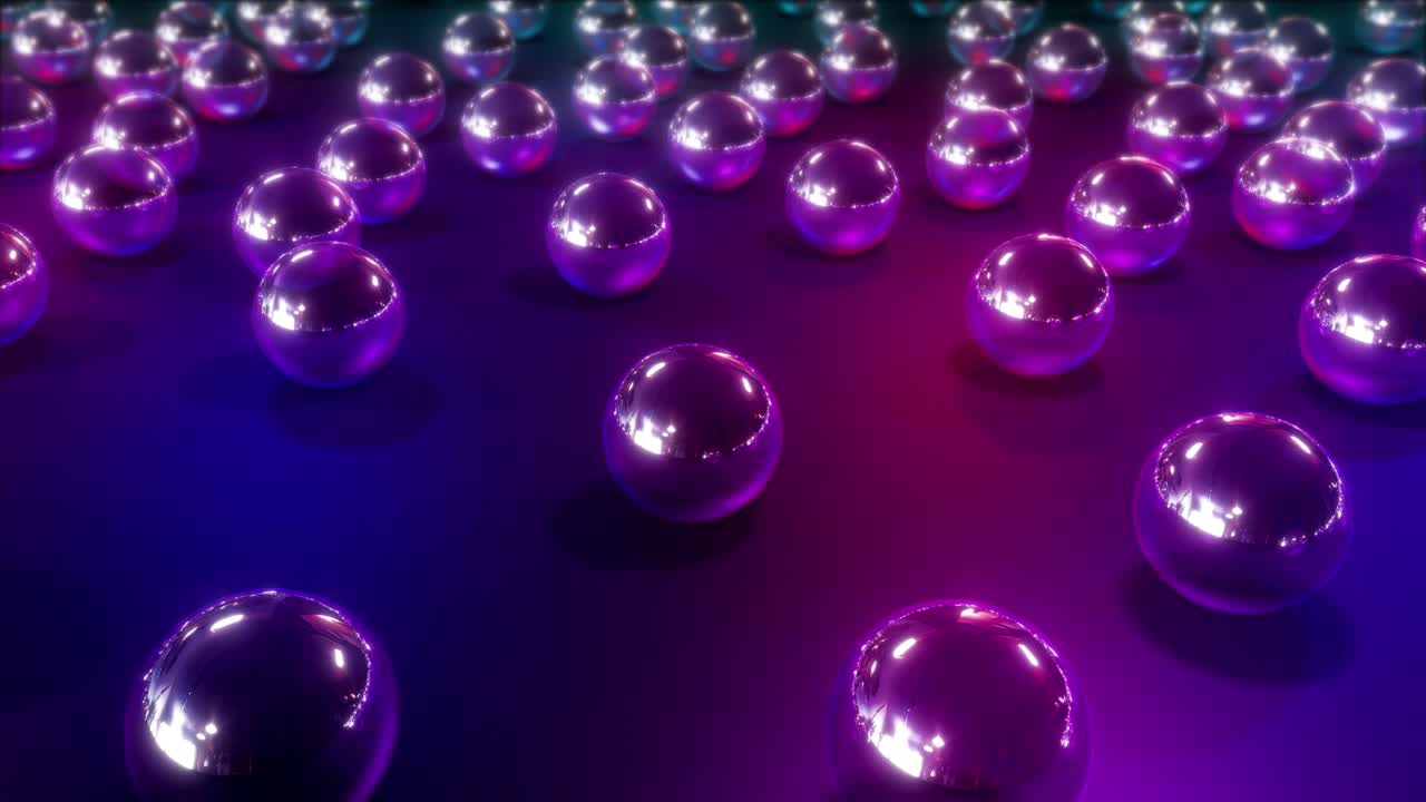 Abstract Neon Spheres Background