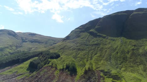 Vista-Aérea-Alta-De-Glen-Lochy-Y-Ben-Lui-Cerca-De-Tyndrum-Y-Dalmally