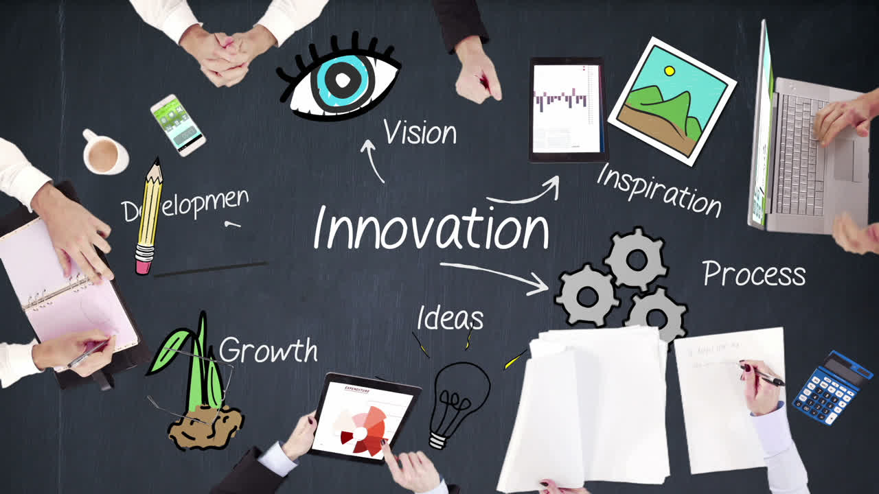 사업가 들 의 손 이 일 하고 있다