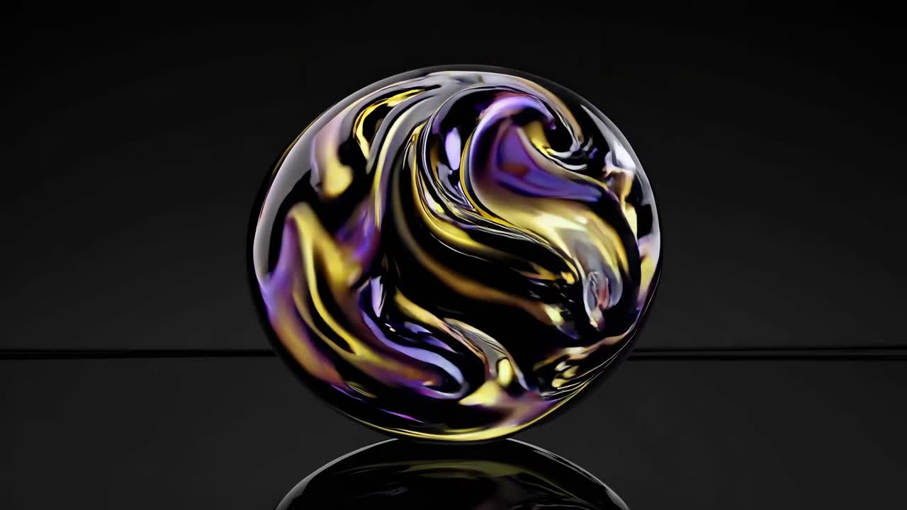 esfera irisante abstracta