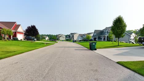 street point of view of a new build area