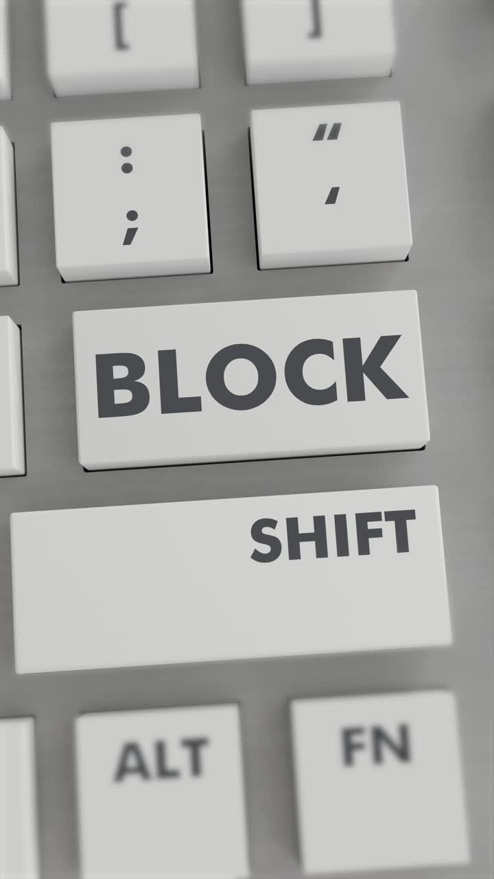 BLOCK BUTTON PRESSING ON KEYBOARD Vertical Video