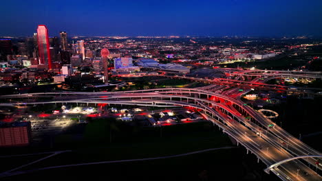 margaret mcdermott bridge and the highway in dallas