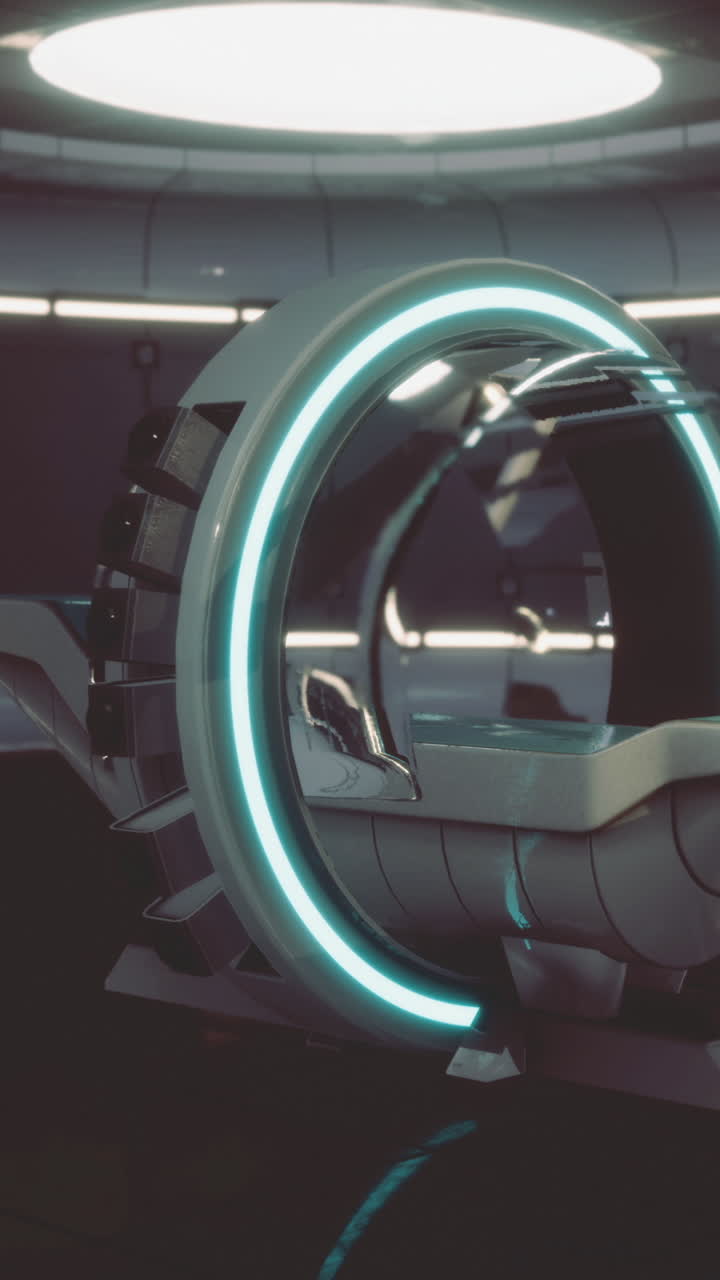 Progettazione di un sistema di trasporto futuristico all'interno di una moderna struttura con funzionalità avanzate.