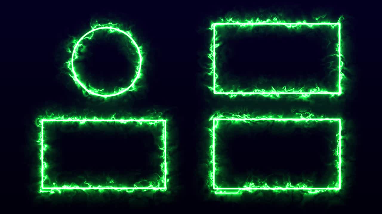 컬러 플레임 엔드 카드 엔딩 스크린 모션 그래픽