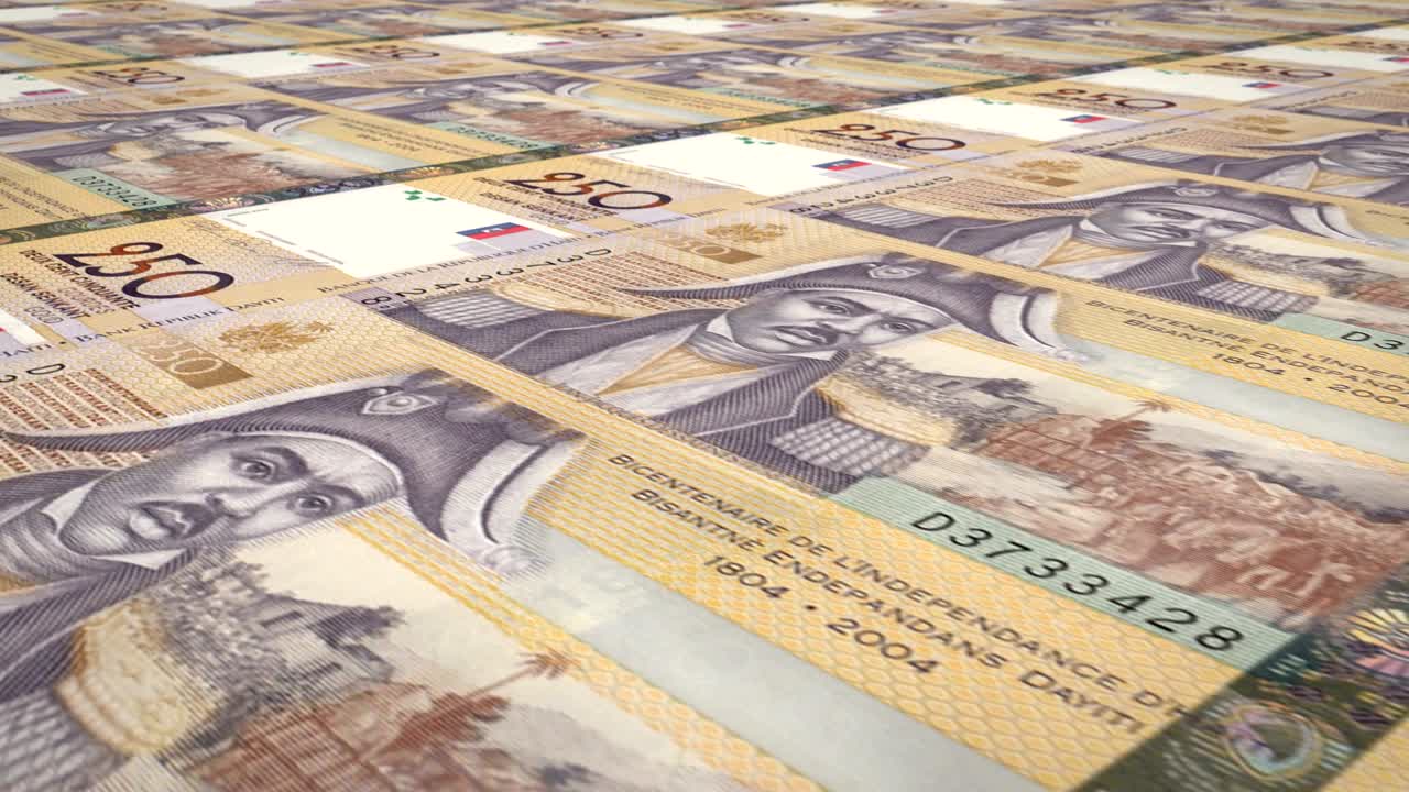 하이티의 2백50구르드 지폐, 현금, 루프