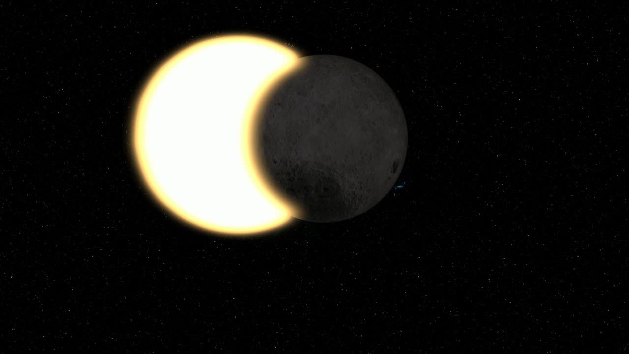 la luna cubriendo el anillo solar eclipse solar