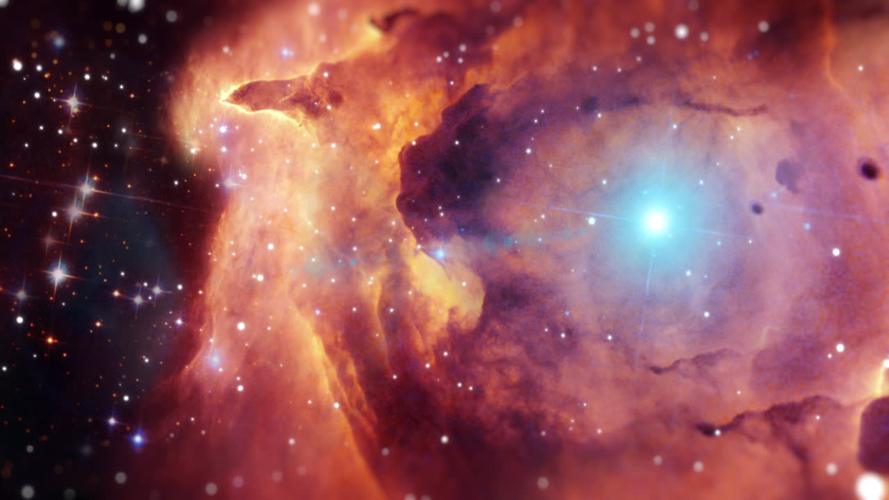 fondo de la galaxia, el espacio exterior y el universo de la nebulosa