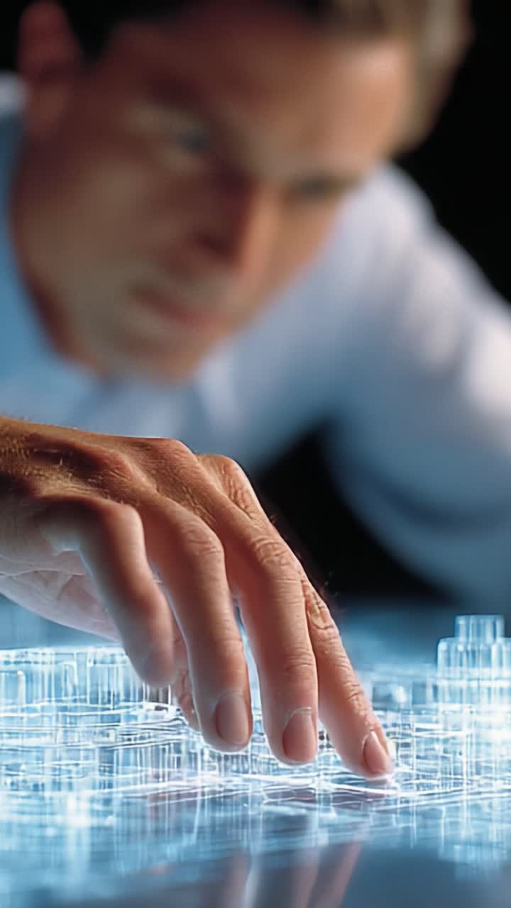 Engaging with a Futuristic Holographic Interface: A Close Examination of Digital City Models and Innovative Design Concepts in Urban Planning and Architecture