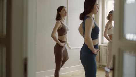 women exercising in a class