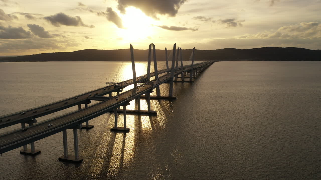 마리오 m의 북쪽을 따라 공중 촬영