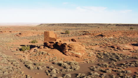 wukoki pueblo ruins in the middle of the desert near flagstaff, arizona