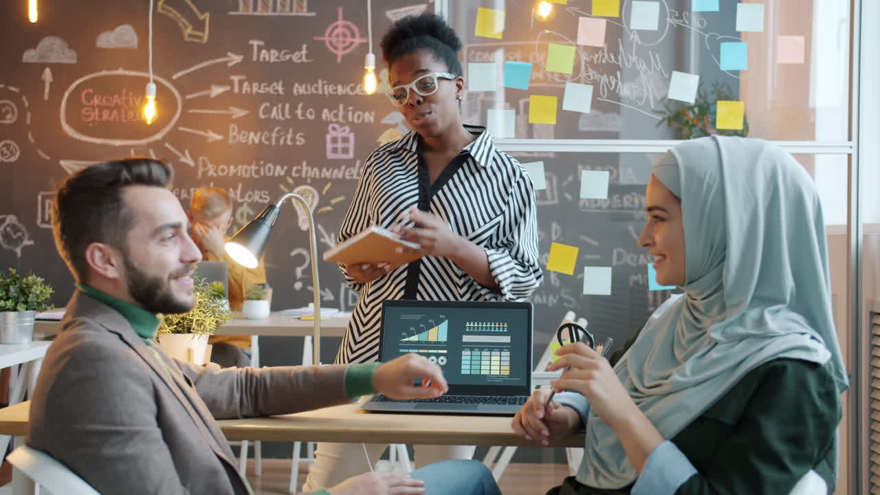 Business Meeting in Modern Office