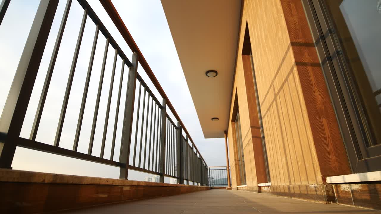 Modern Balcony Corridor View