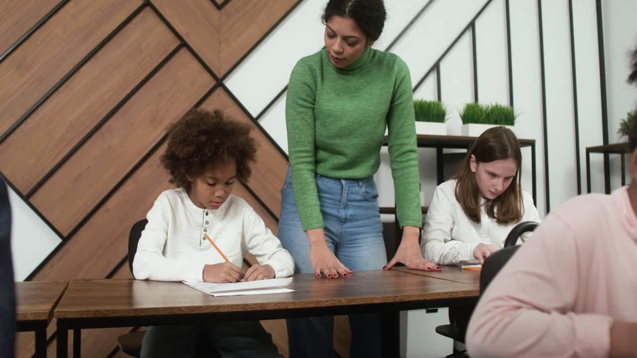 estudiante en la escuela