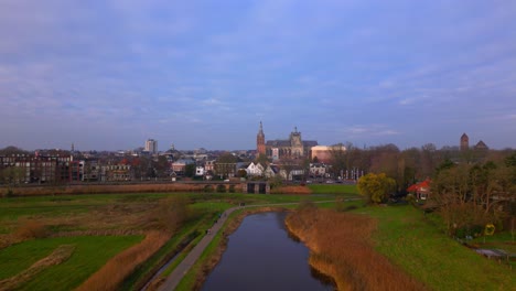 establecimiento de la frontera de la ciudad de den bosch entre el paisaje urbano y rural