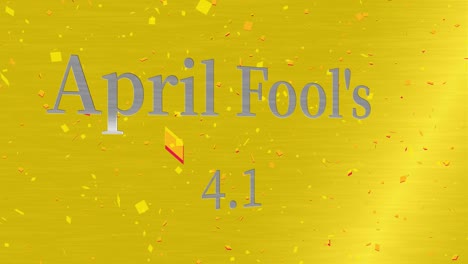 april fool's english message text animation motion graphics