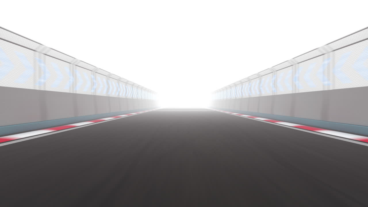 경주 트랙에서 3d 렌더링