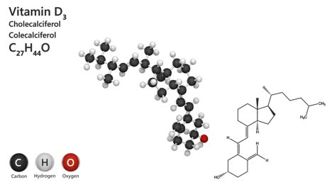 vitamin d3 (cholecalciferol). seamless loop.