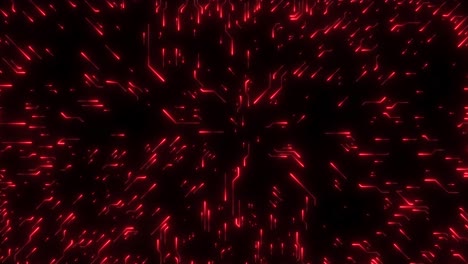 red glowing circuit board pattern