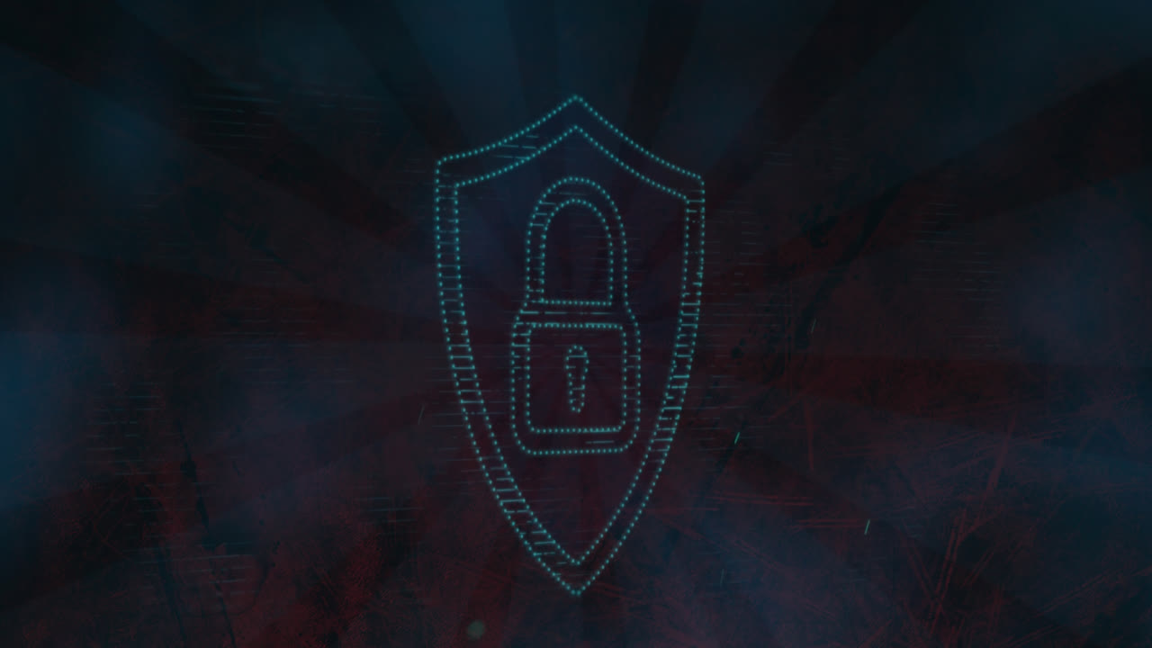 animación de la red de conexiones sobre formas en movimiento