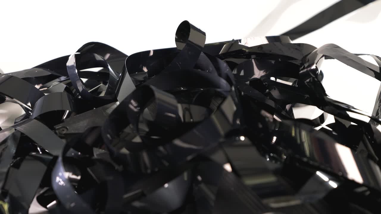 vhs 카세트 에서 추출 된 영화 릴