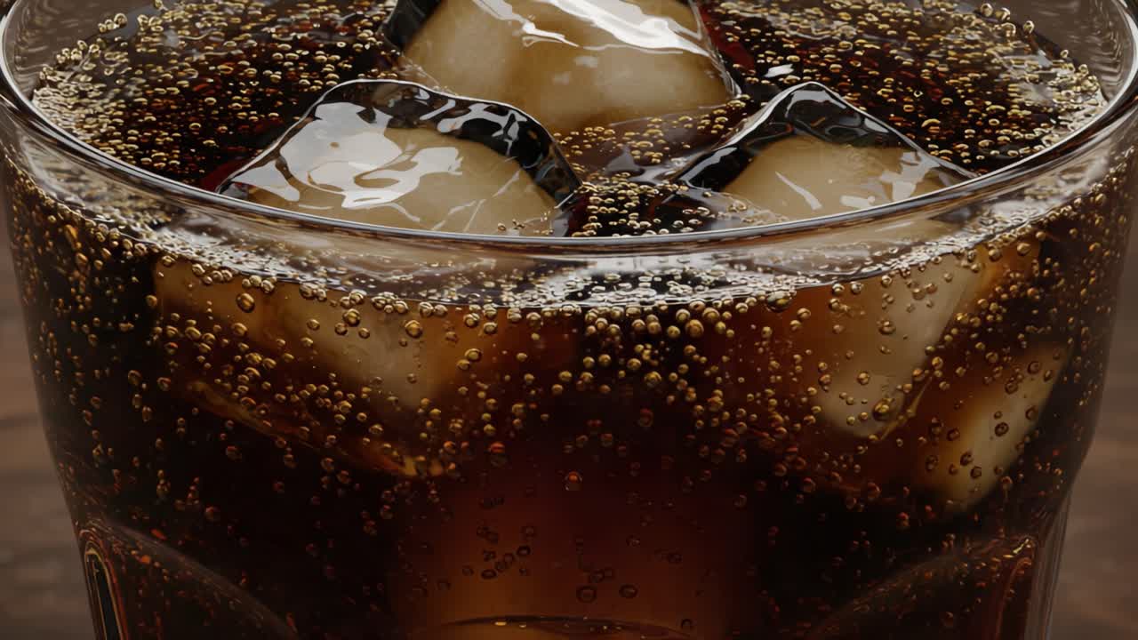 soda,ice,bubbles,drink,refreshment,beverage,carbonated,glass,cold,refreshing,sweet,liquid,dark,glistening,chilled,pool,crisp,quench,thirst,fizz,sipping,cupped,delicious,enticing,welcome,savor,enjoy,frosty,texture,sensation,visual,table,closeup,luxury,garnish,vibrant,style,gradient,session