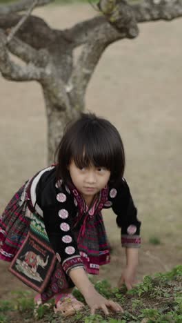 girl in traditional hill tribe clothing
