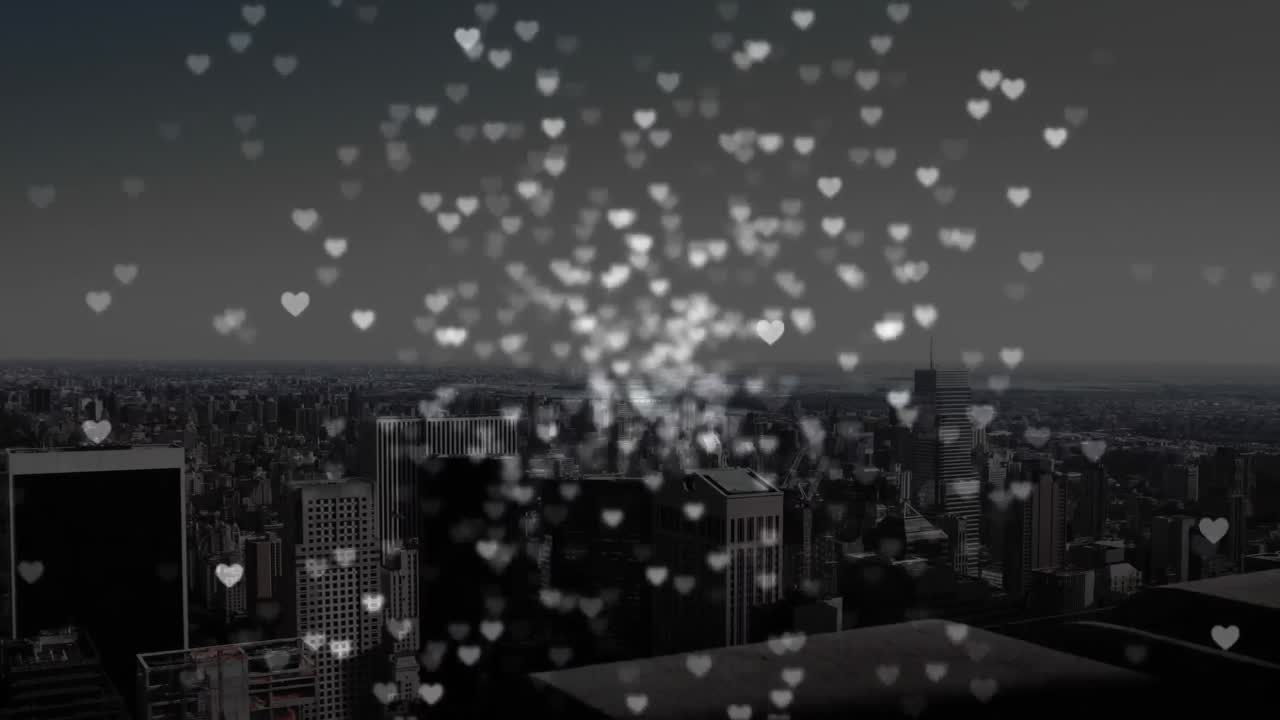 디지털 심장을 가진 도시 전망