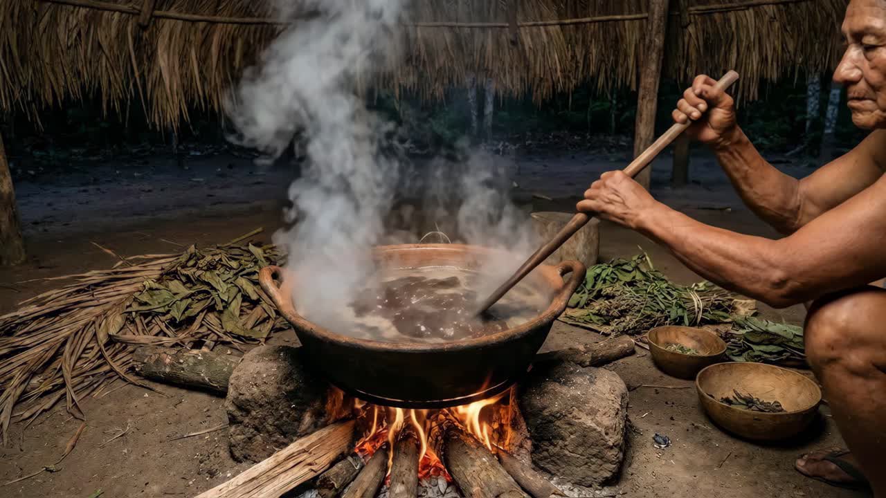 Ritual Ayahuasca di Hutan Amazon