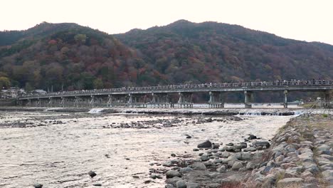 togetsukyo bridge at arashiyama, kyoto