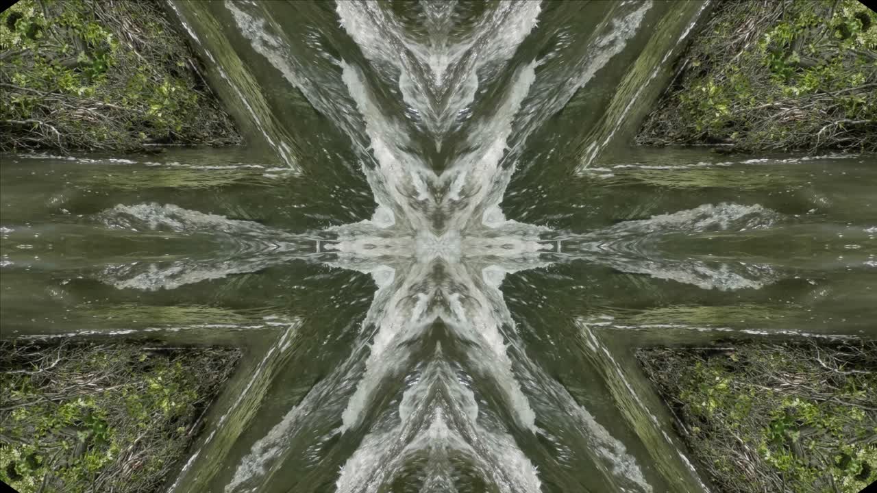 caleidoscopio de tomas de la naturaleza, wissahickon creek