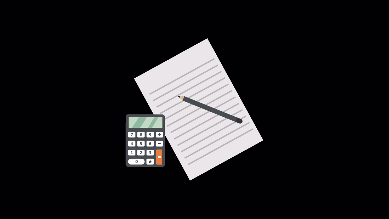 Animated Calculator, Paper, and Pencil for Financial Calculations